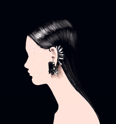 Arte digitale intitolato "Fashion jewellery" da Yulia Gvozdkova, Opera d'arte originale, Pittura digitale