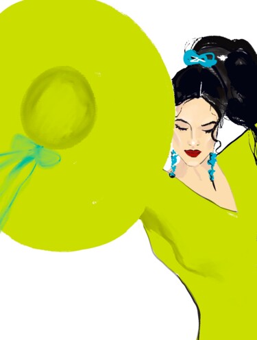 Arte digitale intitolato "Lime" da Yulia Gvozdkova, Opera d'arte originale, Lavoro digitale 2D