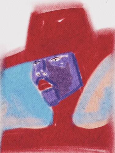 Digital Arts titled "Red" by Yulia Gvozdkova, Original Artwork, Digital Painting