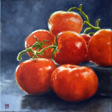 Painting titled "Vegetables, Oil pai…" by Yulia Ivanova, Original Artwork, Oil