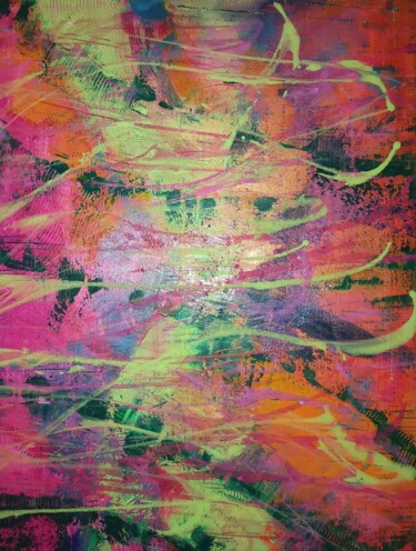 Painting titled "A musical whirlwind…" by Yulia Larionova, Original Artwork, Acrylic