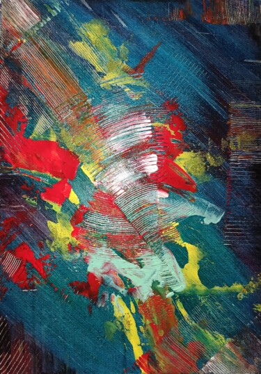 Painting titled "The Energy of the D…" by Yulia Larionova, Original Artwork, Acrylic