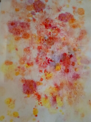 Malerei mit dem Titel "flower splashes" von Yulia Larionova, Original-Kunstwerk, Aquarell