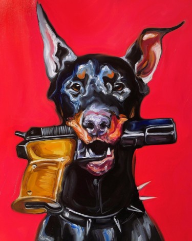 Pintura titulada "Good boy" por Yulia Varlamova, Obra de arte original, Oleo