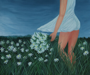 Painting titled "Summer" by Yulia Vasenina, Original Artwork, Oil