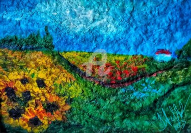 Arts numériques intitulée ""Цветущий край"" par Yulia Velychko (JulVelArt), Œuvre d'art originale, Peinture numérique