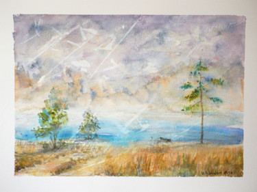 Malerei mit dem Titel "Memories" von Yulia Schuster, Original-Kunstwerk, Aquarell