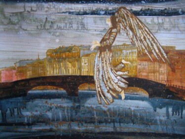 Картина под названием "Keys from Paradise…" - Yulia Luchkina, Подлинное произведение искусства, Масло