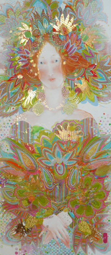 Картина под названием "Shine." - Yulia Luchkina, Подлинное произведение искусства, Акрил