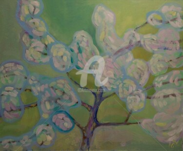 Painting titled "Spring" by Yuliana Vladova, Original Artwork, Oil