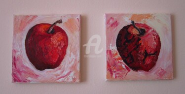 Painting titled "Apples" by Yuliana Vladova, Original Artwork, Oil