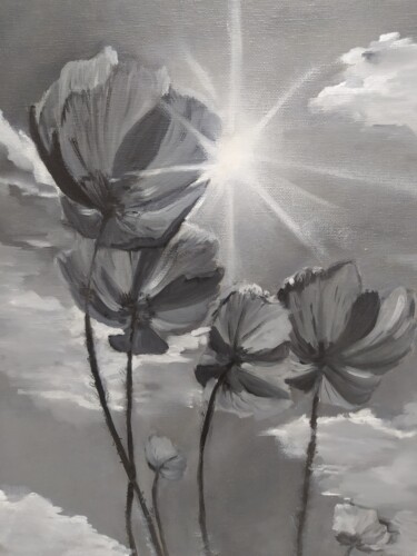 绘画 标题为“Poppies. Flowers oi…” 由Yulia Sheverova, 原创艺术品, 油