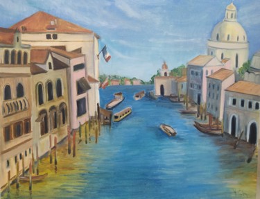 Peinture intitulée ""A piece of Venice"…" par Yulia Sheverova, Œuvre d'art originale, Huile