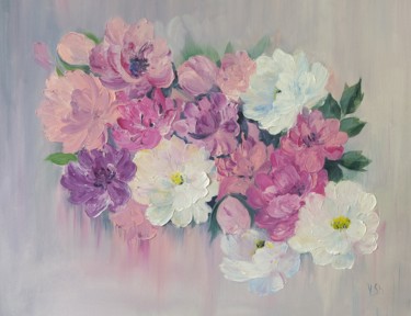 Painting titled "tenderness of color…" by Yulia Sheverova, Original Artwork, Oil