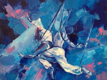 Картина под названием "Gymnasts Гимнасты" - Yulia Tamoykina (Lifestyle_harmony), Подлинное произведение искусства, Масло