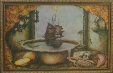 Pintura titulada "travesia.jpg" por Odin Ramses Aviles Bascaro, Obra de arte original, Oleo