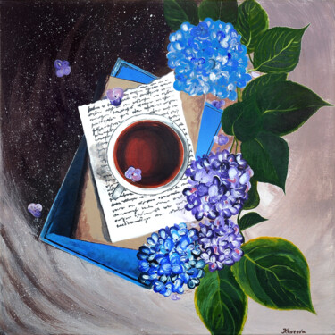 Malerei mit dem Titel "Memories" von Yuliia Khazova, Original-Kunstwerk, Acryl
