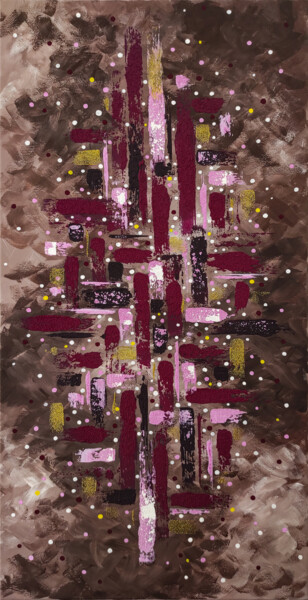 Malerei mit dem Titel "Holiday windows" von Yuliia Khazova, Original-Kunstwerk, Acryl