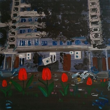 "Spring in the block…" başlıklı Tablo Yuliia Mahda tarafından, Orijinal sanat, Akrilik