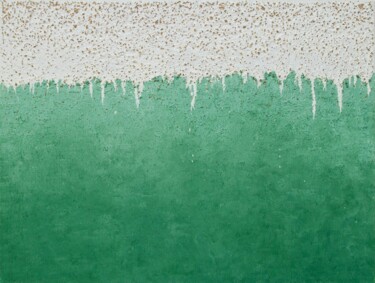 Pittura intitolato "GREEN MIND" da Yuliia Ustymenko, Opera d'arte originale, Olio Montato su Telaio per barella in legno