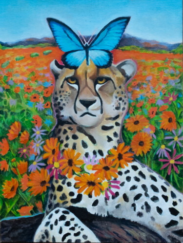 Pintura titulada "Cheetah" por Yuliya Bokuchava, Obra de arte original, Acrílico