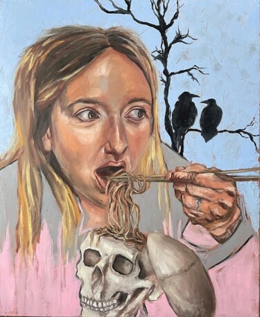 Pintura titulada "Les calomnies" por Yuliya Gransart, Obra de arte original, Oleo Montado en Bastidor de camilla de madera