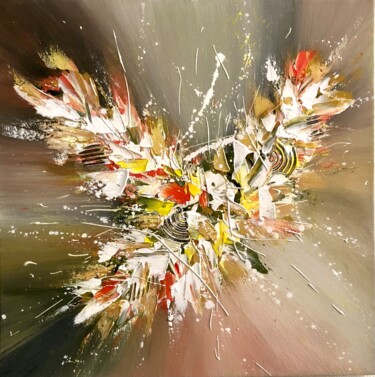 Peinture intitulée "Autumn jazz" par Yuliia Kiselova, Œuvre d'art originale, Acrylique