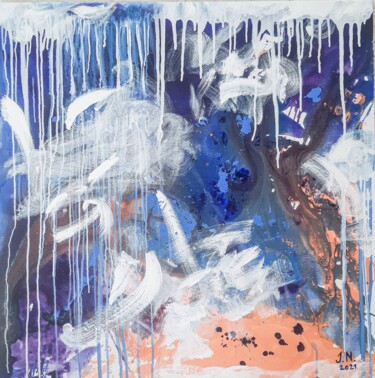 Картина под названием "Daydream" - Yuliya Nemchenko, Подлинное произведение искусства, Акрил Установлен на Деревянная рама д…