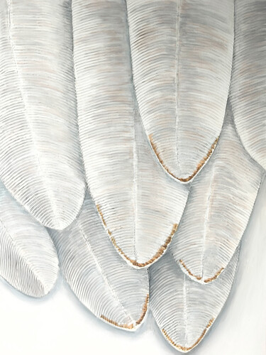 "Feathers" başlıklı Tablo Yuliya Zhuk tarafından, Orijinal sanat, Akrilik Ahşap Sedye çerçevesi üzerine monte edilmiş