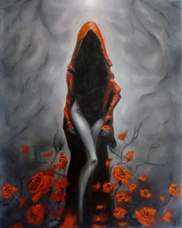 Painting titled "Geheimnisvolle Leid…" by Julia Tokar (Jt), Original Artwork, Oil
