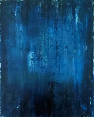 Painting titled "Night" by Julia Tokar (Jt), Original Artwork, Oil