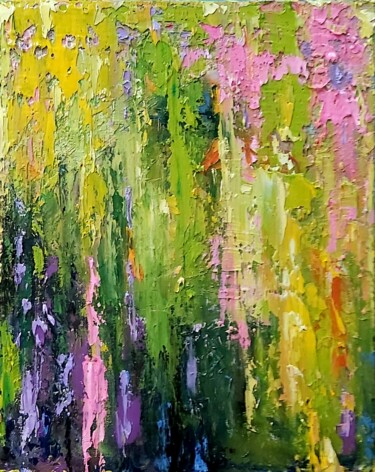 Painting titled "Enchanted forest" by Julia Tokar (Jt), Original Artwork, Oil