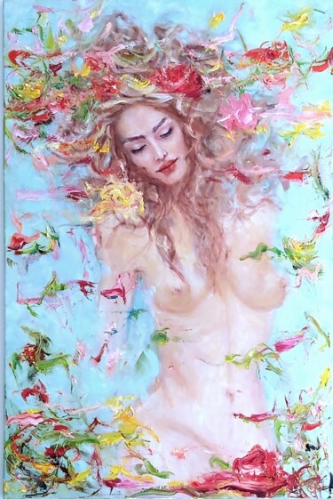 Картина под названием "Venus" - Julia Tokar (Jt), Подлинное произведение искусства, Масло