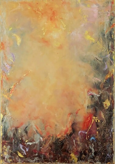 Schilderij getiteld "Starlight" door Julia Tokar (Jt), Origineel Kunstwerk, Olie