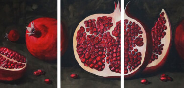 Peinture intitulée "Pomegranate.jpg" par Yulya, Œuvre d'art originale, Acrylique
