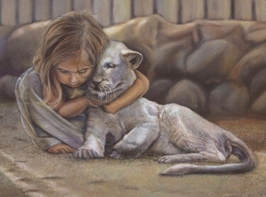 Pintura titulada "Softness" por Yuma Talan, Obra de arte original, Acrílico Montado en Cartulina