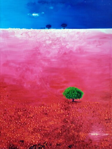 Картина под названием "" The holy fruits o…" - Yuniel D'Casal, Подлинное произведение искусства, Масло