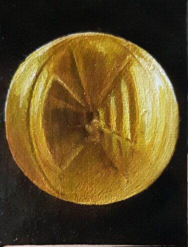 Ζωγραφική με τίτλο "Золотой шар" από Yunna V`Yun, Αυθεντικά έργα τέχνης, Λάδι