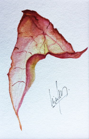 Painting titled "Dicembre" by Yūrei, Original Artwork, Watercolor