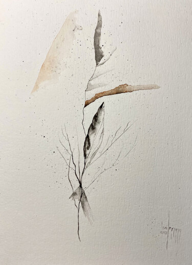 Painting titled "Segni" by Yūrei, Original Artwork, Watercolor