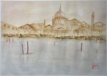 Painting titled "Vento fermo" by Yūrei, Original Artwork, Watercolor