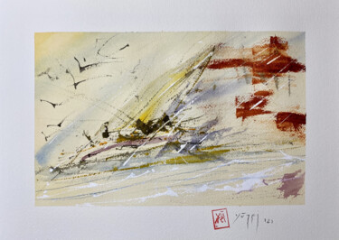 Pittura intitolato "Sketchbook #03 Sail…" da Yūrei, Opera d'arte originale, Acquarello