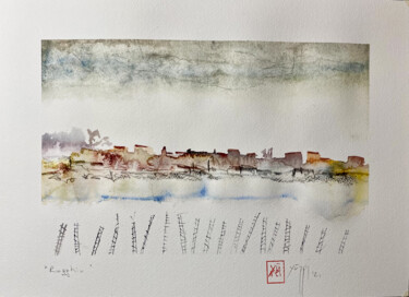 Schilderij getiteld "Sketchbook #05 Rugg…" door Yūrei, Origineel Kunstwerk, Aquarel