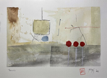 Painting titled "Tempo" by Yūrei, Original Artwork, Watercolor