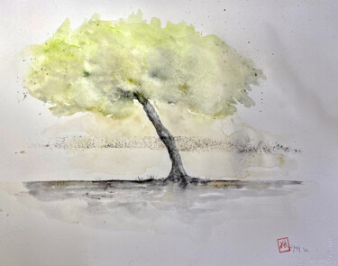 Painting titled "Stasi" by Yūrei, Original Artwork, Watercolor