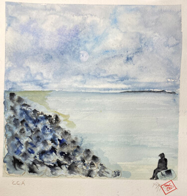 Malerei mit dem Titel "'Ccà" von Yūrei, Original-Kunstwerk, Aquarell
