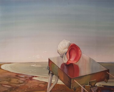 Peinture intitulée "Sea Sounds" par Yuri  And  Irina Gretsky, Œuvre d'art originale, Aquarelle
