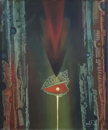 Schilderij getiteld "Abyss" door Yuri  And  Irina Gretsky, Origineel Kunstwerk, Olie