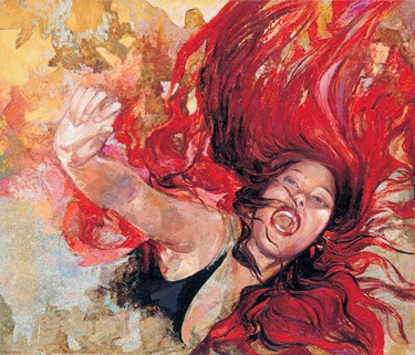 Peinture intitulée "Dance" par Yuri Avalishvili, Œuvre d'art originale, Huile