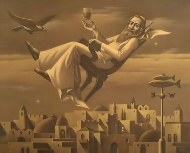 Pintura titulada "Expectation (Prophe…" por Yuri Tabachnik, Obra de arte original, Oleo Montado en Bastidor de camilla de ma…